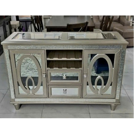 322 - 75 Benjara : Tủ Buffet , Tủ Rượu - 137cm